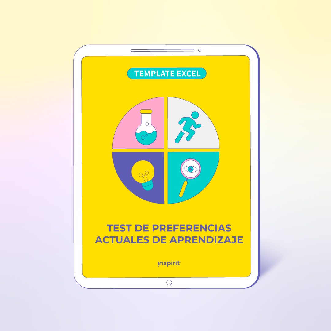 🎁 Template Excel "Test de preferencias actuales de aprendizaje con ciclo de Kolb"